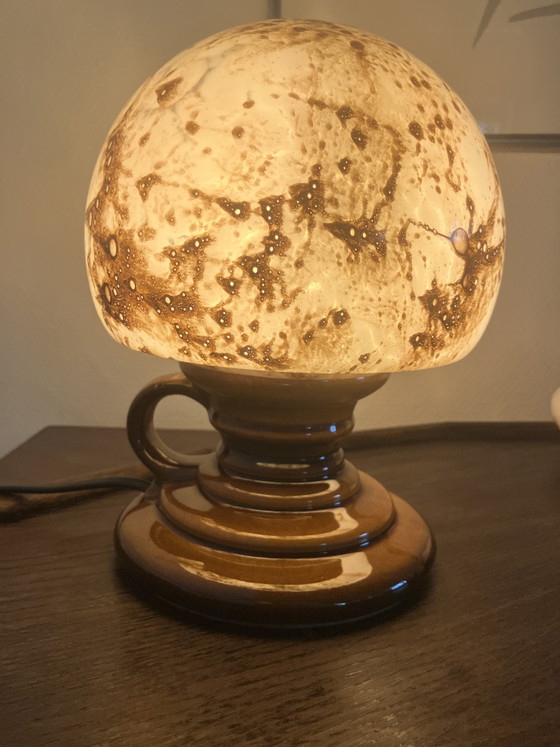 PAN Ceramic Marbled Table Lamp – PAN Keramik, Glass (photo 4 of 15)