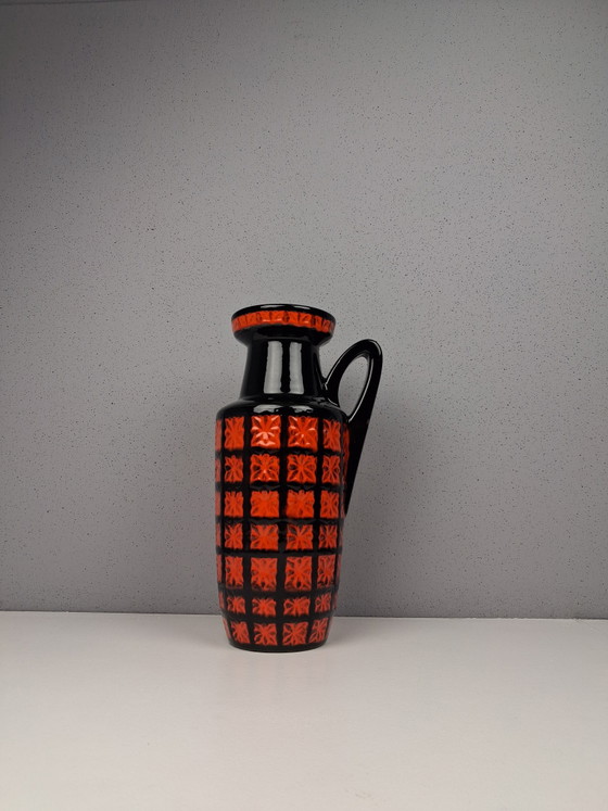 Image 1 of Vintage Scheurich 419-48 Fat Lava Floor Vase