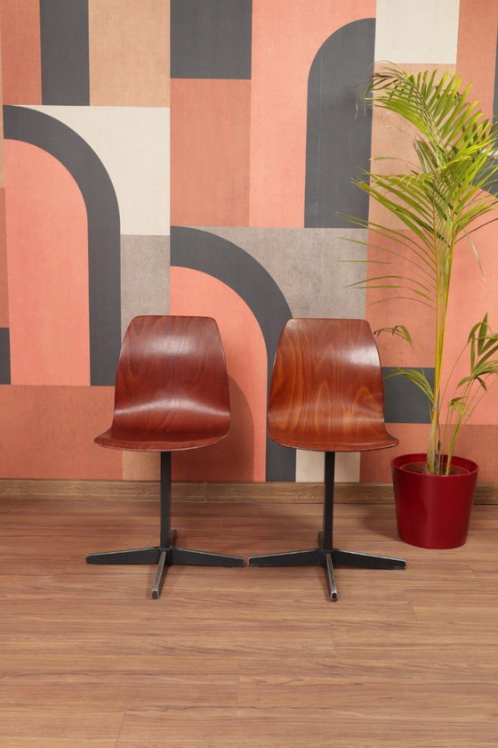 Image 1 of Kids Stools Set of 2 Pivot Children Chairs