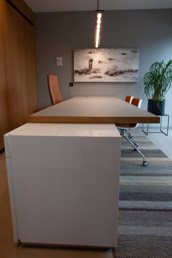 Image 1 of Designer desk, double workstation with integrated storage