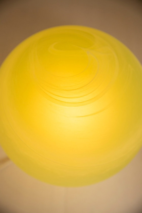 Image 1 of Lampe globe design en verre vert Wolfi Leuchten – série "Planètes"