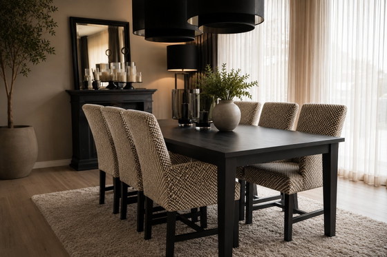 Image 1 of Set mit 6 Keijser & Co Design Esszimmerstühlen – Exklusive Luxuspolsterung