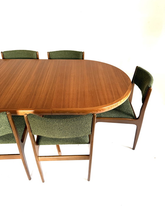 Image 1 of Vintage extendable teak dining table, Denmark 1960s