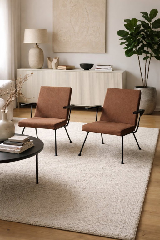 Fauteuils Gispen vintage par Martin Visser - lot de 2 Provenance Université de Groningen