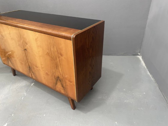 Image 1 of Kast met opaxietglas, Bohumil Landsman en Hubert Nepožitek, jaren 60