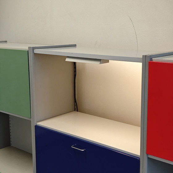 Vintage Gispen 5600 Modulaire Kast A.R. Cordemeyer – Wandkast, Metal (photo 7 of 14)