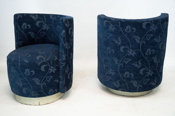 Image 1 of Pair of Art Deco-Style Occasional Armchairs, Italy, 1960s