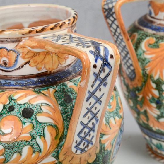 Pair of Mid-20th Century Deruta Vases – Ceramic, Vintage (photo 11 of 19)