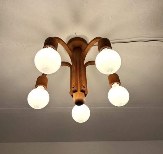 Image 1 of Vintage teakhouten plagonnière ‘Candela’, Domus ‘80