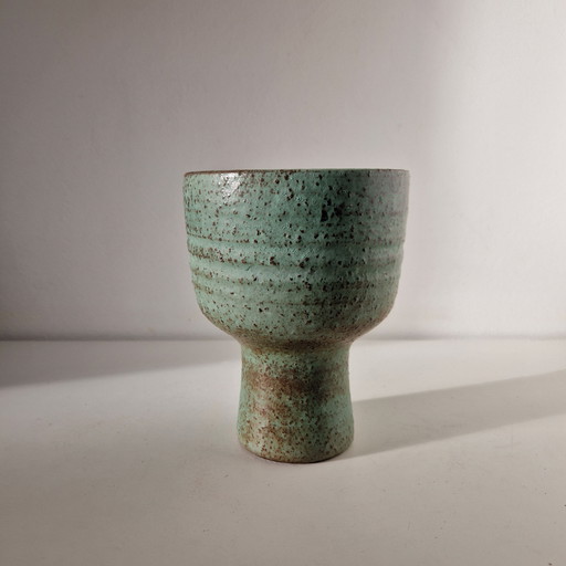 Mobach Vintage vaso da fiori su piede vaso da fiori in ceramica design anni '60