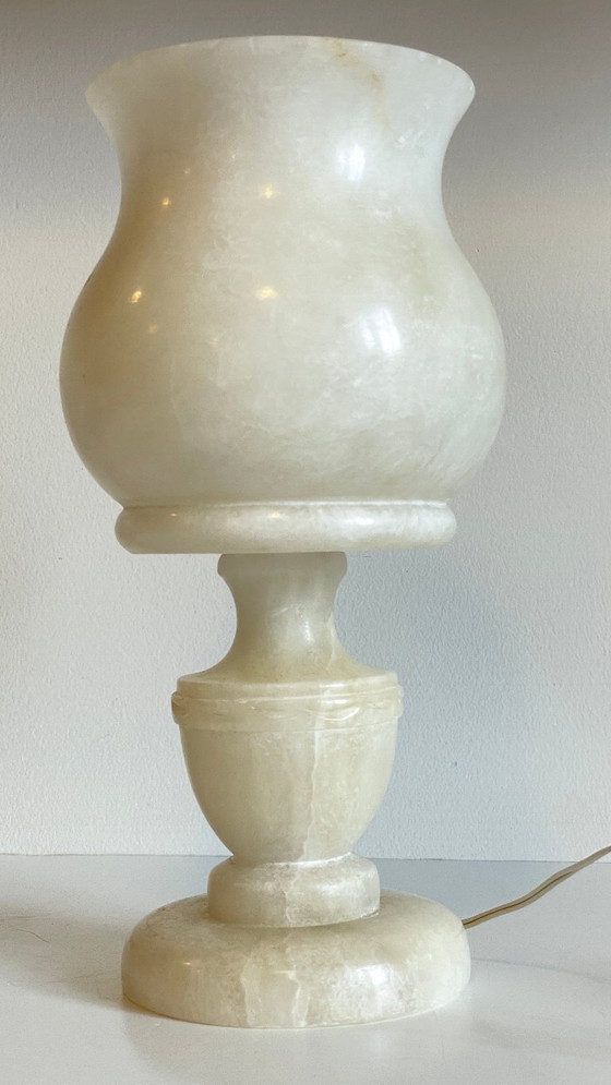 Tulip Lamp 1970s Alabaster Stone – Table lamps (photo 10 of 10)