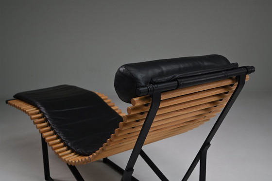 Image 1 of Chaise longue con respaldo alto de Peter Strassl, Alemania, años 70.