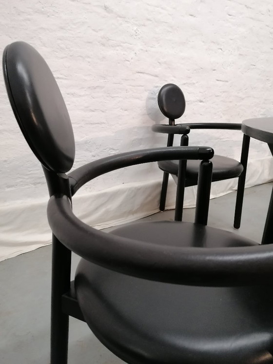 Image 1 of Ensemble de salle à manger série PAN de Rosenthal Vico Magistretti, 5 chaises + table rare