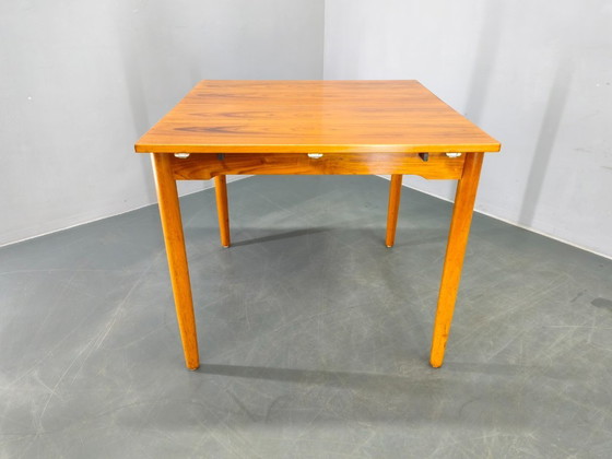 Image 1 of Danish Mid Century Teak Extendable Dining Table, 1960s