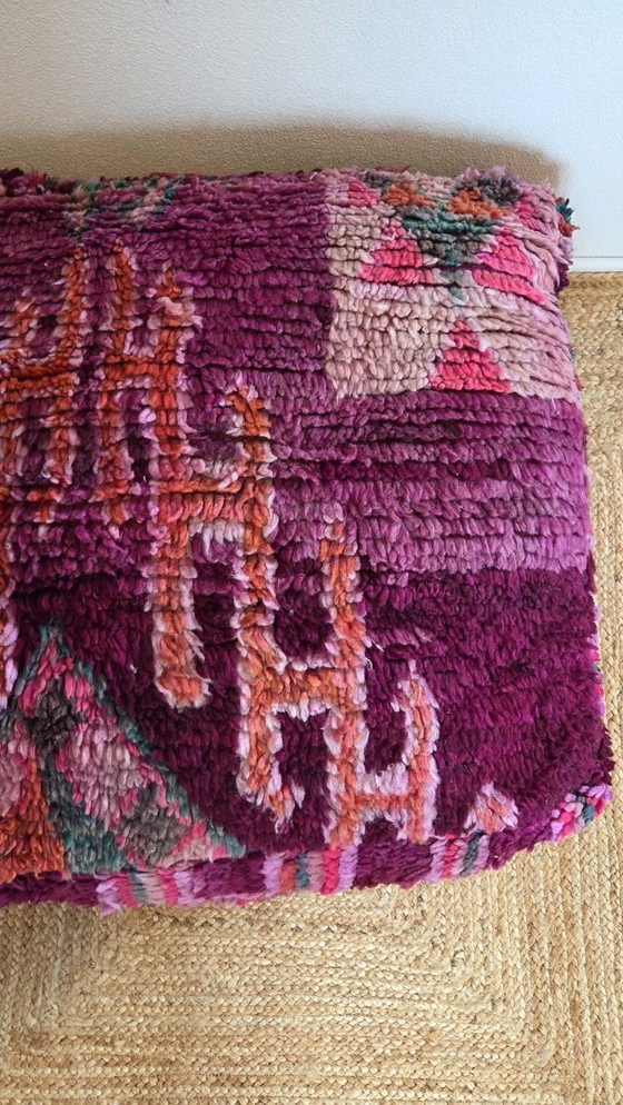 Image 1 of Moroccan pouf, bohemian soft floor cushion