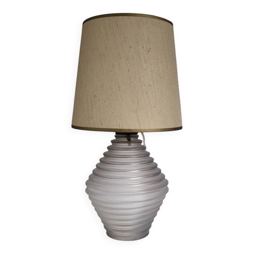 Lampe en verre dépoli, France, c. 1930-50