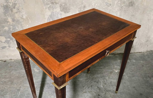 Small Louis XVI style marquetry desk