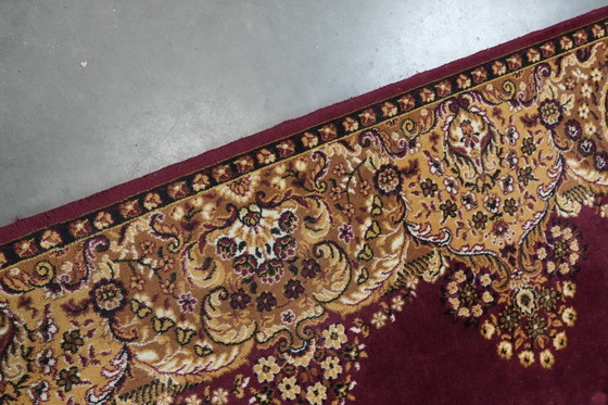 Image 1 of Grande tappeto con bellissimi motivi prevalentemente nei toni del rosso e del giallo 295x200cm