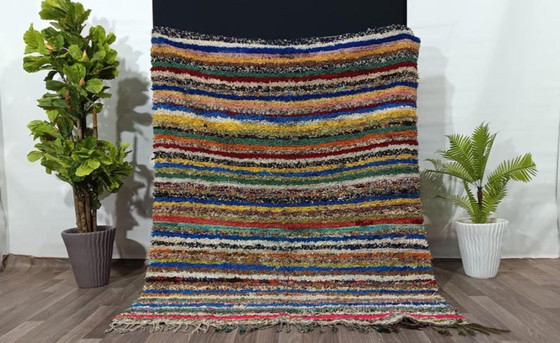 Image 1 of Mehrfarbige Berber-Tapis aus Leinen, 250 cm x 200 cm