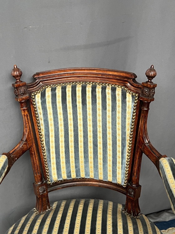 Poltrona antica in stile Luigi XVI. – Poltrone (photo 4 of 5)