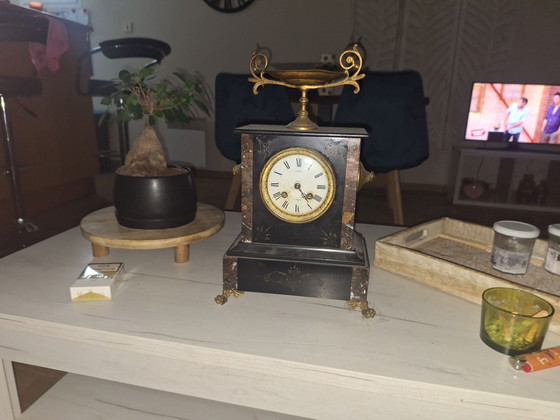 Horloge de cheminée – Pendules, Verre, Marbre (photo 3 of 5)