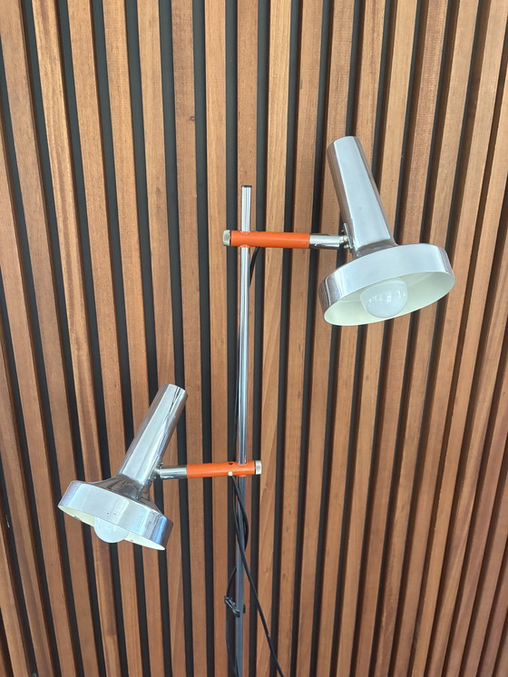 Image 1 of Vintage Vloerlamp - Jaren '70 Oranje