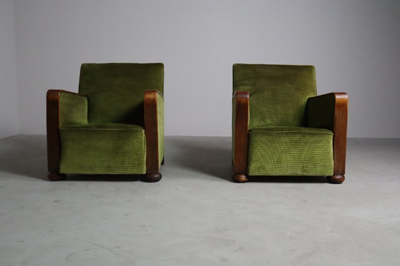 Image 1 of Paar Art-Déco-Clubsessel, um 1930