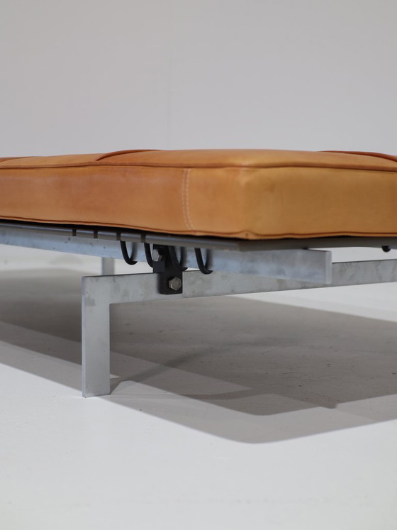 PK80 Daybed Poul Kjaerholm E. Kold Christensen, Denmark 1957, Leather, Metal, Brown, Modern (photo 11 of 15)
