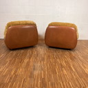 Fauteuil modulaire DDR en Teddy et cuir