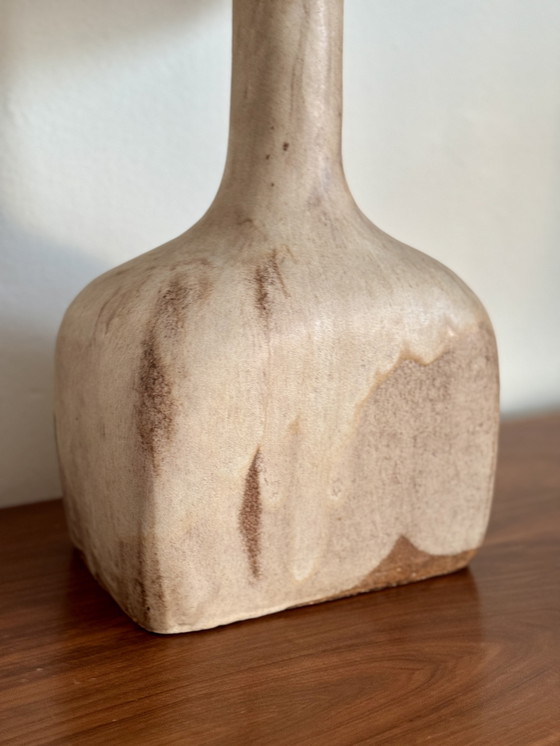 Image 1 of Vintage Brutalistisch Keramiek XL Tafellamp