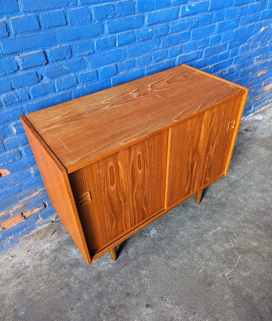 Image 1 of Vintage teak cabinet/ sideboard - Denmark 1960s