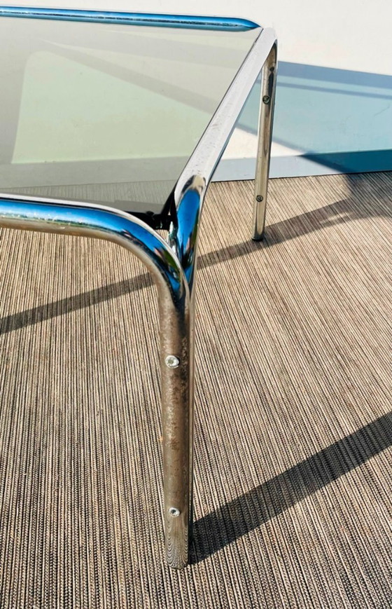 Image 1 of Pair of chrome coffee tables # Vintage 70s # Living Room Tables