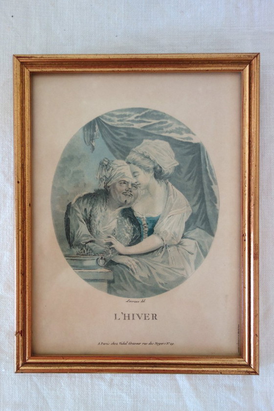 Image 1 of Litografie antiche delle Quattro Stagioni