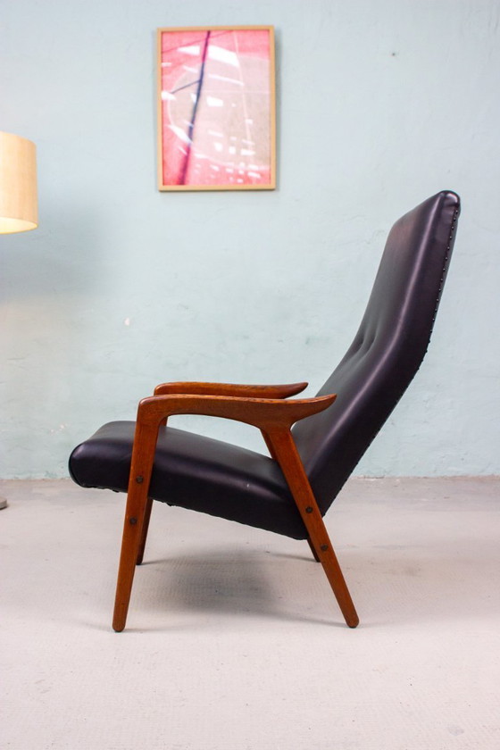 Image 1 of Fauteuil vintage Yngve Ekström, style Easy Chair, en chêne, milieu du siècle, années 60