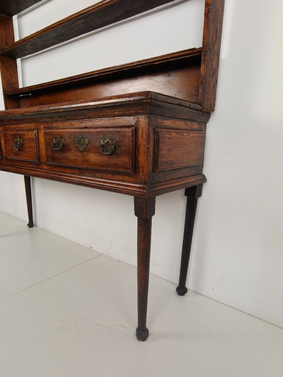 Image 1 of Late Georgian 18th-century Welsh sideboard – solid oak