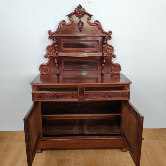 Image 1 of Antique brocante buffet cabinet sideboard cabinet cupboard