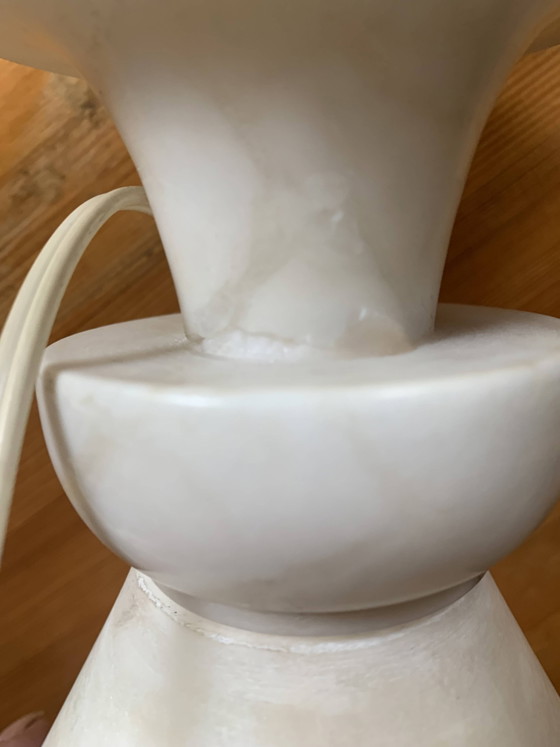 Image 1 of Vintage alabaster table lamp