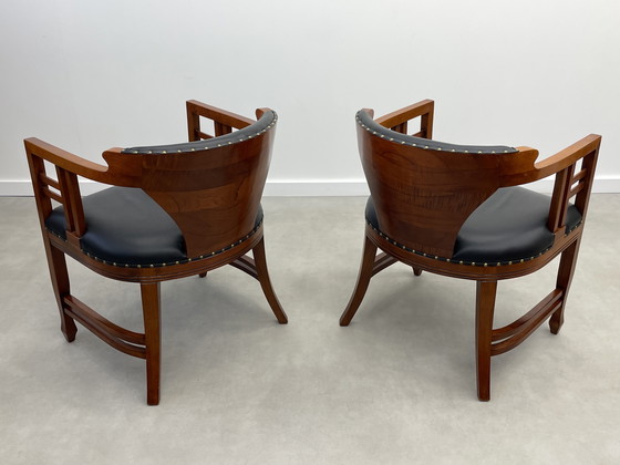 Image 1 of Set van 2 Luxe Art Nouveau Fauteuils / Stoelen