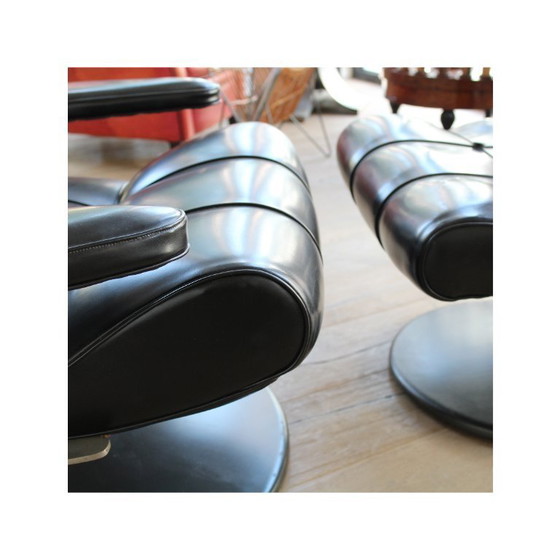 Image 1 of Fauteuil met poef