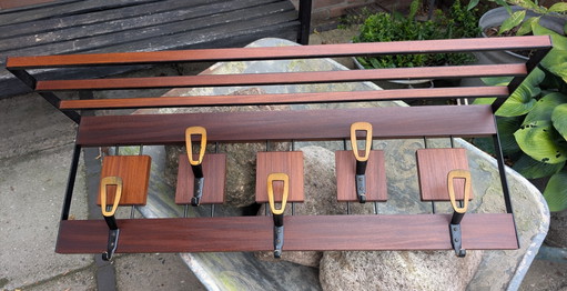 Mid-Century Modern Wandkapstok – kapstokken, Metal, Wood