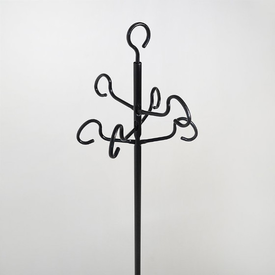 Appendiabiti “Servomanto” di Achille Castiglioni per Zanotta, anni '80, Metallo, Plastica, Nero, 1980 (foto 7 di 15)