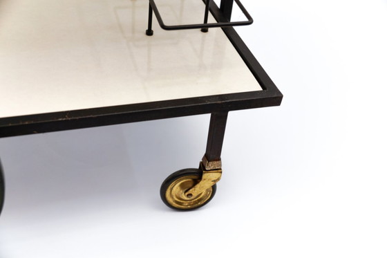 Image 1 of German Metal Serving Trolley, 1960s