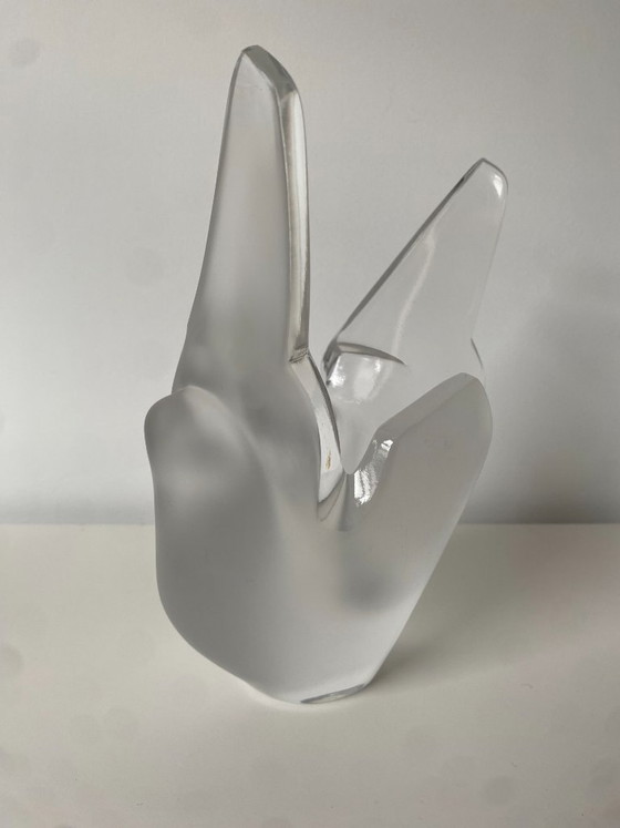 Image 1 of Mid-Century Lalique Crystal "Sylvie" Vase