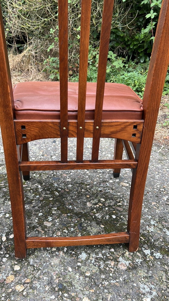 Image 1 of 4 Schuitema Jugendstil-Esszimmerstühle Leder