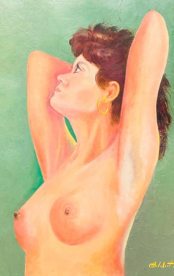 Image 1 of Tableau de Camille Delahaut, Nu « Jill » Vintage