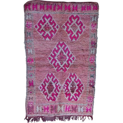 Alfombra bereber vintage Beni Ouarain