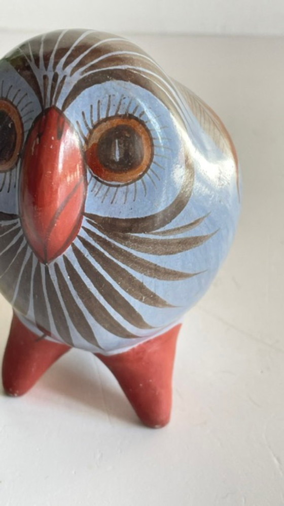 Vintage HANDCRAFTED Ceramic OWL – MEX JP, Decorative Objects (photo 10 of 35)