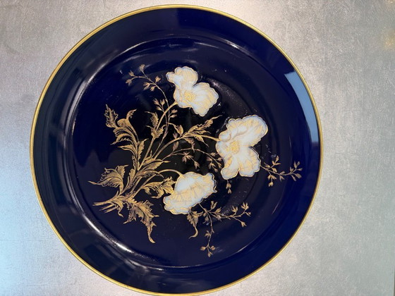 Original C. M. Hutschenreuther Hohenberg – Real Cobalt – Poppies – Gold Decor – Circa 1954–1969 – Excellent (photo 3 of 6)
