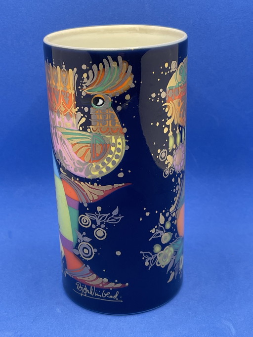 Vintage Bjørn Wiinblad-vaas, 1001 nacht van Rosenthal