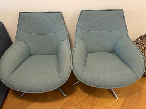 Hulshoff Design Nelly 360 Base de estrella azul claro cromo satinado